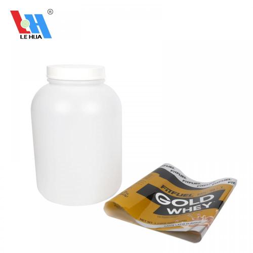  Protein Milk Bottle Shrink Sleeve Label Custom PVC Heat Shrink Label For Protein Bucket Factory