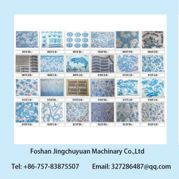 underglazes tissue paper decals