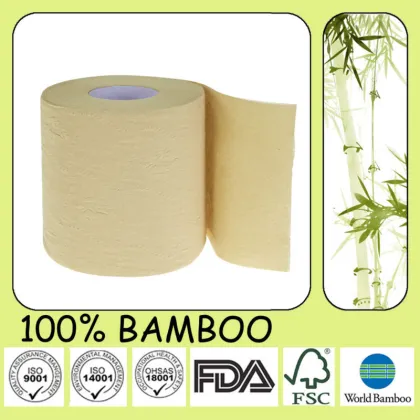 Unbleached Bamboo Soft Toilet Roll Tissue Paper Toilet/ Roll Paper Toilet