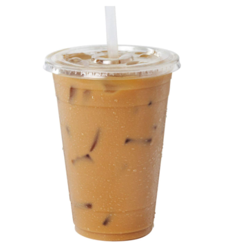 YIWEI Custom Pet Transparent Milk Tea Juice Boba Bubble Tea Disposable Plastic Cups with Logo