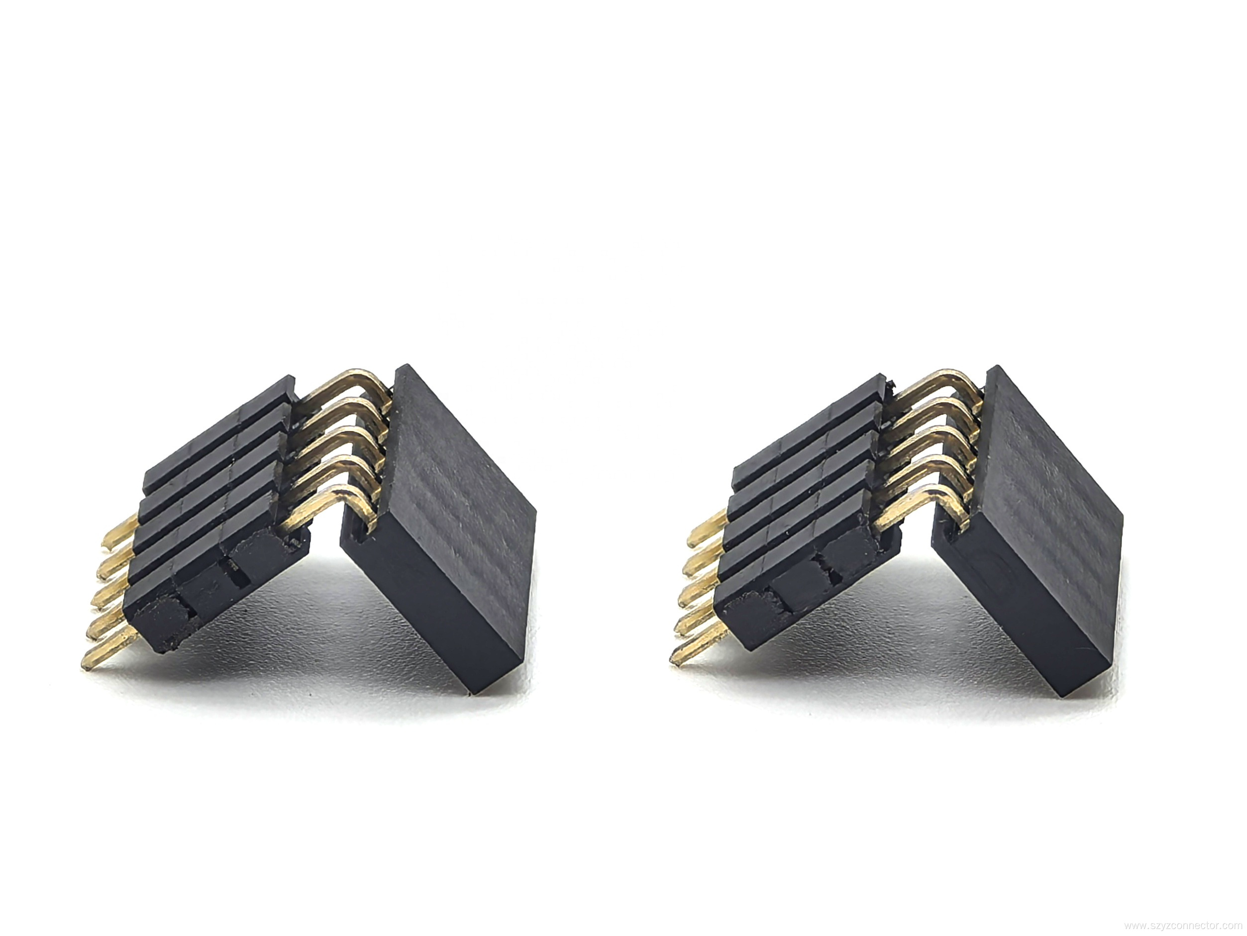 2.54mm Female header Single Row Right Angle