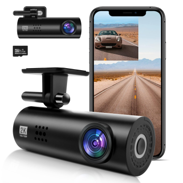 2K Full HD Dash Cam with WiFi, 170° Wide Angle, G-Sensor, Night Vision, and 24H Parking Monitor