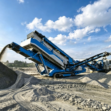 Stations de criblage mobiles repliables hydrauliquement