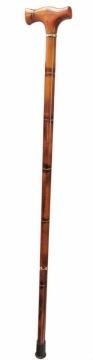 Straight wooden cane
