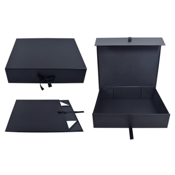 Cardboard Custom Folding Gift Box with Ribbon