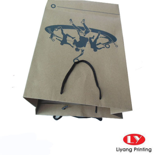 Brown Kraft Paper Bag Customized With PP Handles