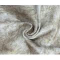 Tissu de velours hollandais à feuille d'or à chaud