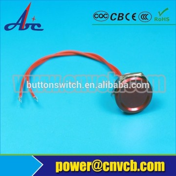 PS02 16mm Waterproof IP68 red/green/yellow/white/silver/blue Piezo Switch