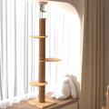 Adjustable Height Luxury Cat Tower Scratching Post Wooden