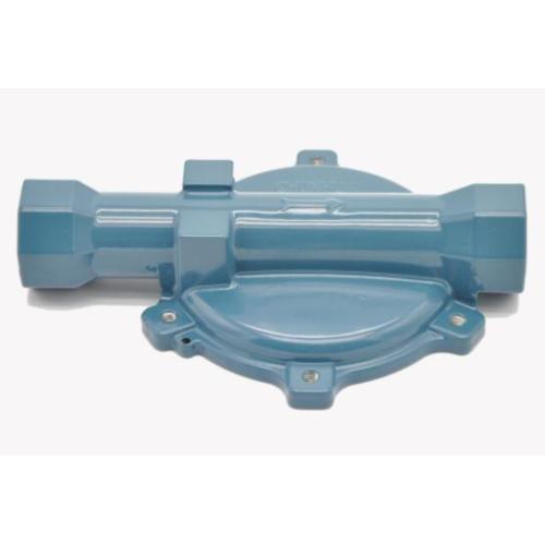 Natural gas pressure reducing valve housing