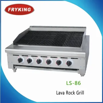 Outdoor Lava Rock Gas Grill