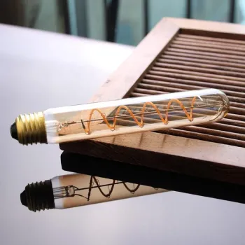 Edison Bulb T30 300MM 185MM LED Spiral Filament 4W 220V E27 Vintage Amber Light Bulb