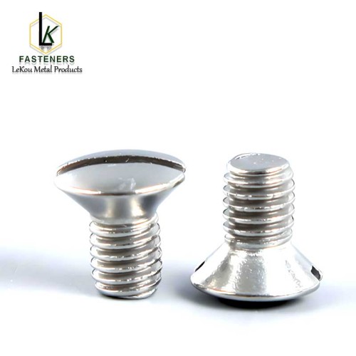 Авальныя шрубы з патайнай галоўкай з нержавеючай сталі