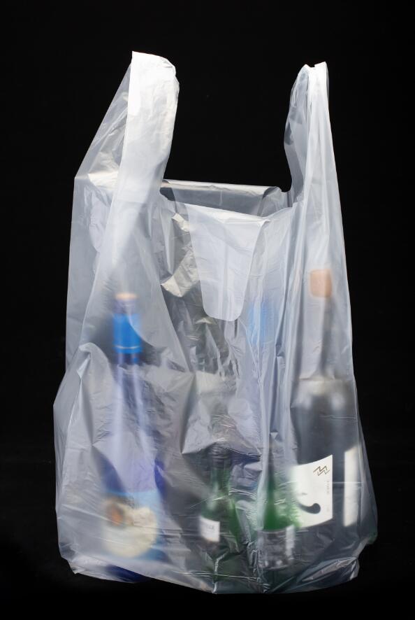 Clear Plastic Shopping Vest Bag