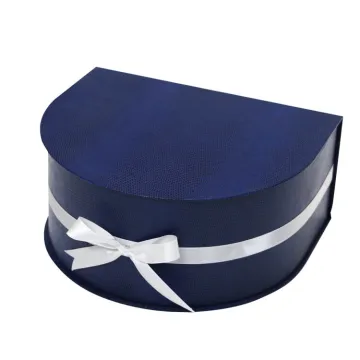 Luxury Logo Semicircle cardboard box with Ribbon