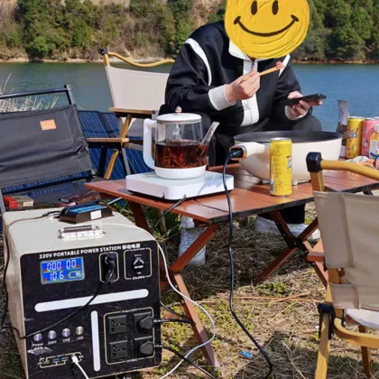 Portable Solar Power Station: 800w/1200w Outdoor Energy Storage Power Supply