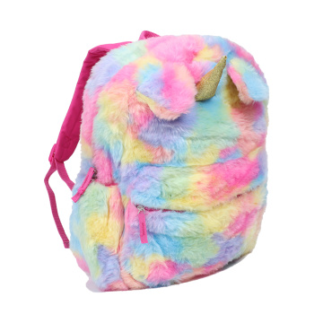 Sac à dos d&#39;école de dessins dessinées en peluche à licorne pour enfants