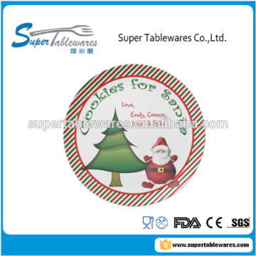 Tree And Santa Cheap Christmas Plate