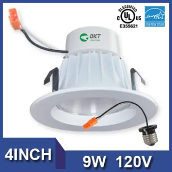 5 UL Energy Star Listed 4inch 9W Dimmable Downlight LED