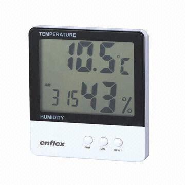 LCD Digital Temperature Humidity Meter, Measures 109.5 x 100.5 x 19.5mm