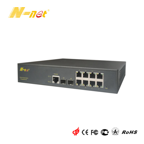 Managed 8 Port PoE Switch Gigabit