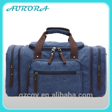 Outdoor travelling bag barrel canvas duffle bag wholesale