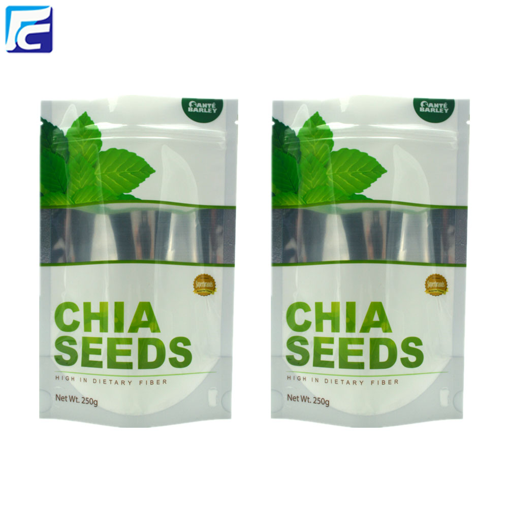 Sacolas de empacotamento de sementes de chili com janela clara