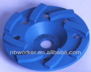 100mm diamond cup wheel for concrete grinding,10mm thickness segment