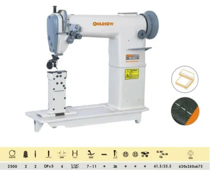 SR-820 Double Needle Post Bed Lockstitch Sewing Machine