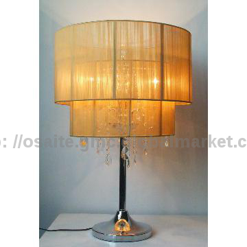 2013 SAA Modern clear crystal table lamp for hotel