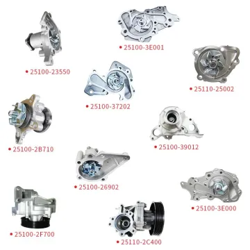 High-Quality Engine Water Pump for Various Car Models: OEM Compatibility with Part Numbers 25100-2E000, 25100-2E020, 25100-2G500, 25100-2G000, 25100-2G100