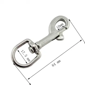 Stainless steel 316 dog Leash Lobster Swivel Eye Snap Spring Snap Hook For Bag