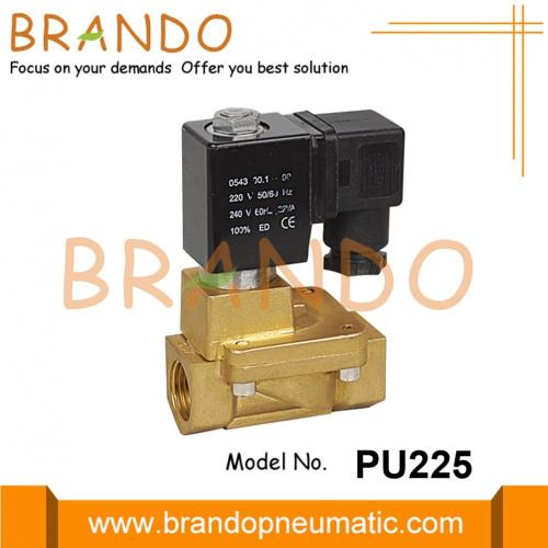 24VDC Brass Solenoid Valve PU220A-06 PU220A-08 3/4'' 1''