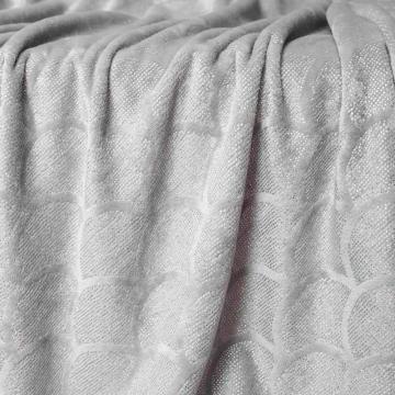 Gray hot silver thin blanket