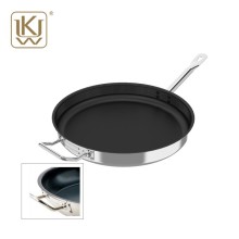 Stainless Steel Frying Pan with Composite Bottom