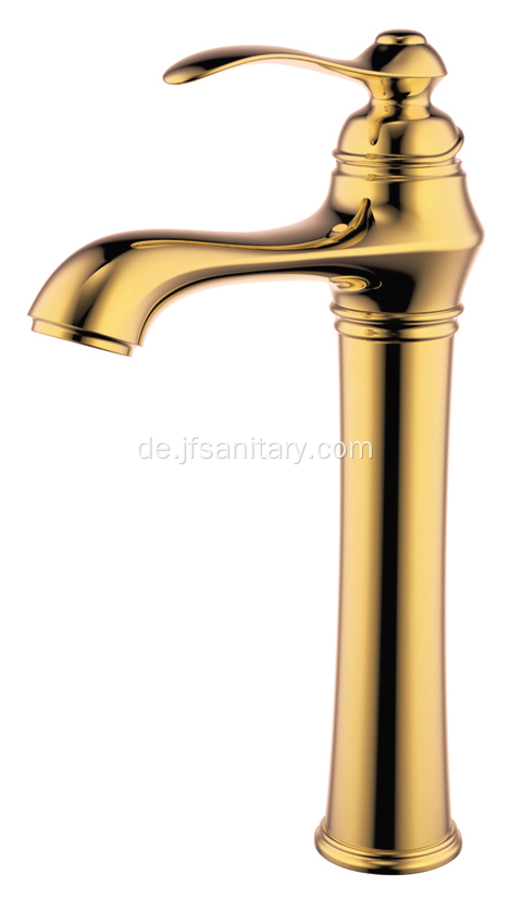 Gold-Einhebel-Vintage-Antik-Waschtisch-Wasserhahn