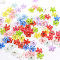 100 Stück 10mm Harz Blume mit Strass Flatback Transparent Cabochon für Kinder Mädchen DIY Schmuck Nail Art Dekor Perlen Handwerk