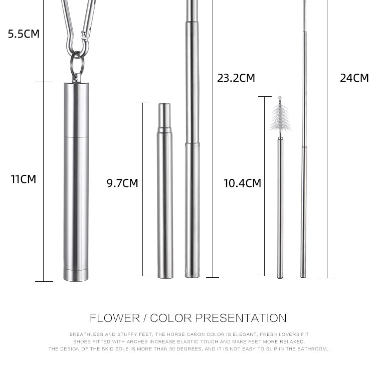 telescopic straw case