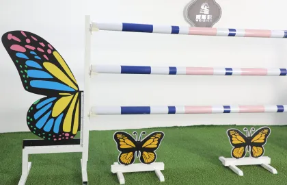 PVC Western Horse Jumping Barriers Plastic Jump Saddle for Horse Riding
