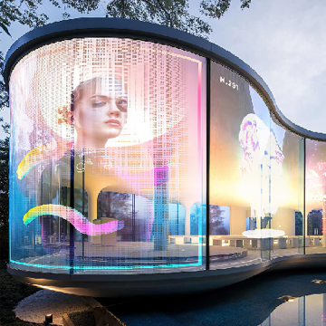 Soft Flexible Transparent LED Glass Display for Slim Advertising Panels