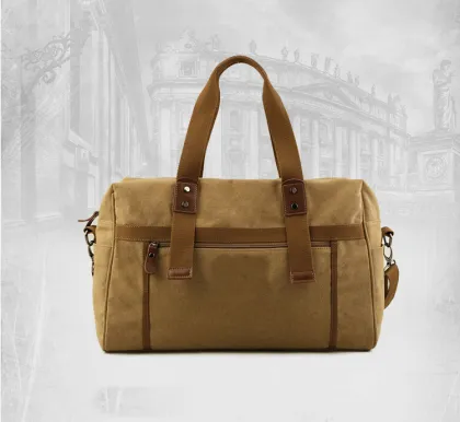 custom hign quality canvas travel bag for men