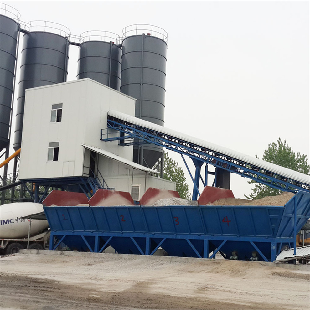 Large capacity HZS90 concrete batching plant price