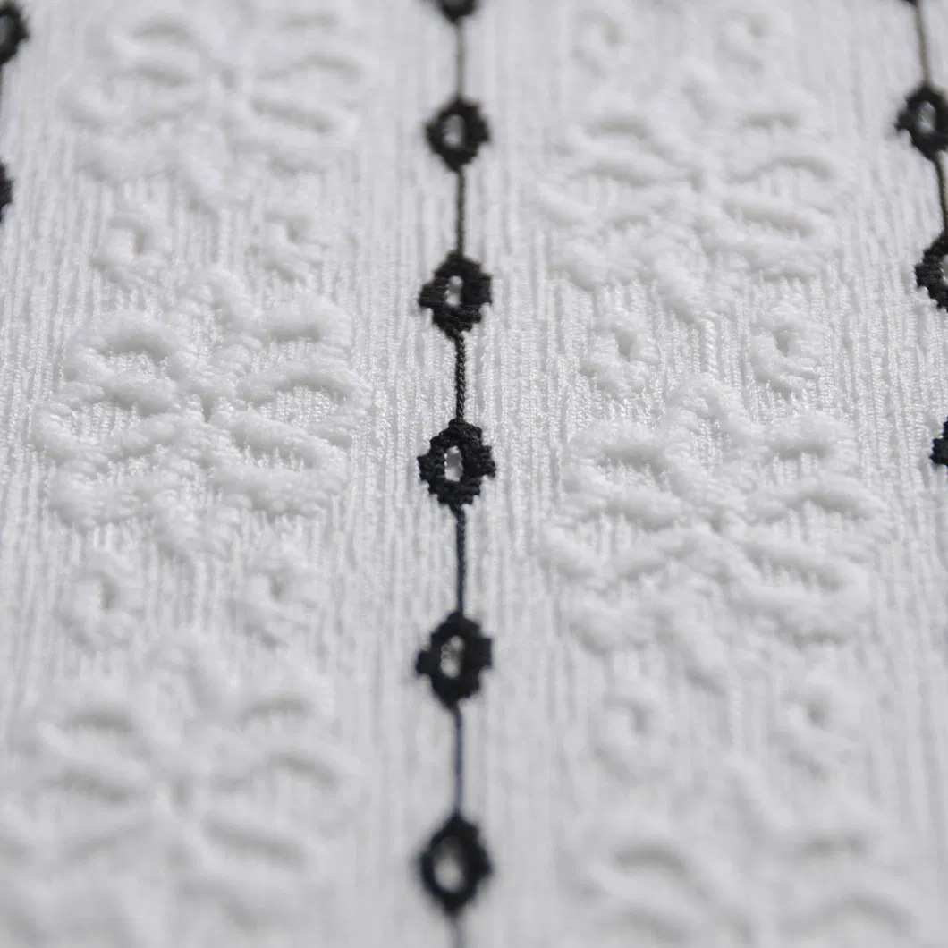 ขายด่วนโพลีสแปนเด็กซ์วิปริตถักผ้าเครป Jacquard พิมพ์ดิจิตอลสำหรับการตัดเย็บเสื้อผ้า