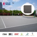 FIBA aprovada 100% PP Sports Court Playground Floth Playing 3x3 Corte de basquete Plástico piso ao ar livre