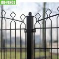 Double Horizontal Welded Arch Top Wire Mesh Fence