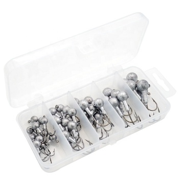 Wholesale Ball Shape Jig Head Hook Lead Combo Fishing Kit