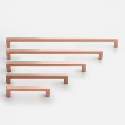 copper kitchen door handles Gold Wardrobe Door