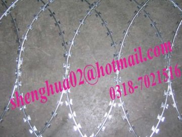 Galvanized razor barbed iron wire mesh machine