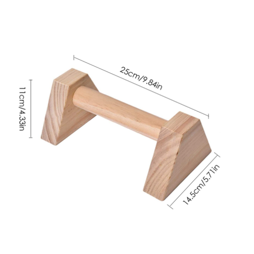 Soporte de barras push up de madera antideslizante