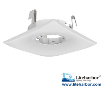 Wonderful 3 inch COB LED square trim for downlight